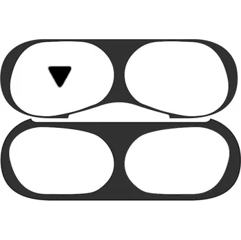 Pouzdro na mobilní telefon Ochranná samolepka proti prachu do nabíjecího pouzdra pro AirPods Pro - černá