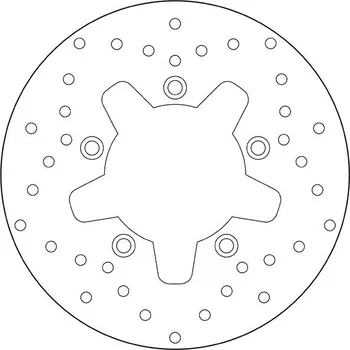 Brzdový kotouč Brzdový kotouč BREMBO 68B407E1 fix KYMCO Xciting 500 2004-2009
