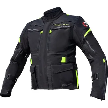 Moto bunda SPARK Pánská textilní moto bunda CYBER GEAR FOXTROT, Fluo Velikost: S