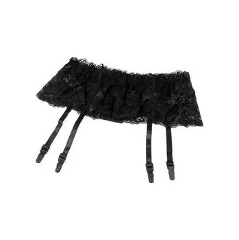 Podvazkový pás krajkový široký