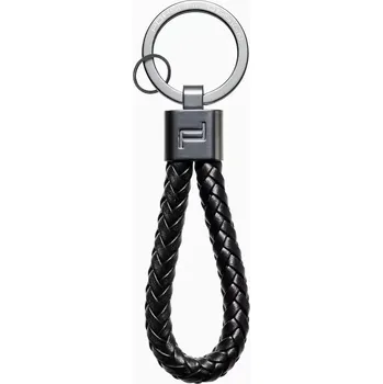 Porsche Design Keyring Leather Cord klíčenka s koženým řemínkem černá
