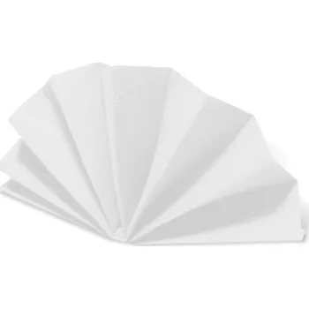 Papírový ubrousek Ubrousky DekoStar, bílé (PAP) 38 x 38 cm [50 ks]