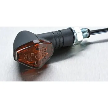 Osvětlení pro motocykl Louis Mini blinkr Sport Barva: černá, Možnosti: 20 mm přední levý - zadní pravý, Barva sklíčka: Kouřové