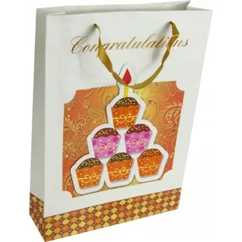 Dárková taška Dárková 3D taška XL - 46 × 33 cm, silný papír 210 g