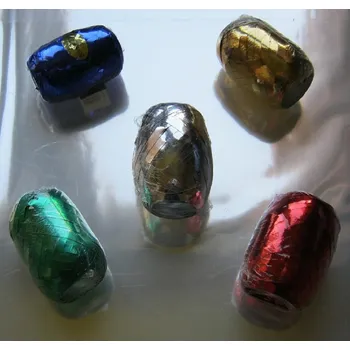 Stuha Stuha barevná metal. 0,5cm/20m