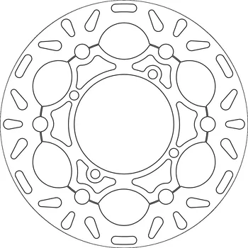 Brzdový kotouč brzdový kotouč plovoucí, NEWFREN KAWASAKI KX 250 F 2004-2007