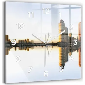 Hodiny Nástěnné hodiny Wallfluent odstíny žluté 30 cm