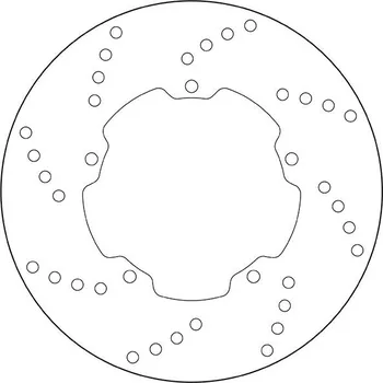Brzdový kotouč Brzdový kotouč BREMBO 68B40723 fix PIAGGIO/VESPA Quartz 50 1995-1997