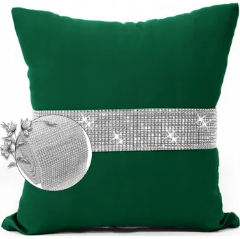 Povlak na dekorativní polštářek Povlak na polštář s цирконами dekorativní 40x40 povlaky zirkony do obýváku glamour