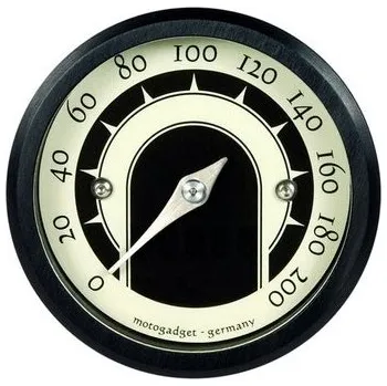 Budík Retro budík Motogadget Barva: černá