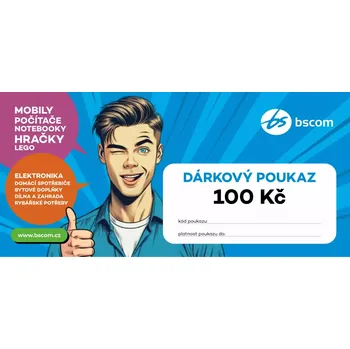 Dárková visačka Dárkový poukaz na nákup zboží v hodnotě 100 Kč