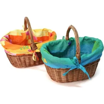 Nákupní košík Eine Welt Handel Pirsch Vrbový nákupní košík s vložkou z Bosny a Hercegoviny