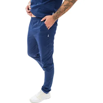 Zdravotnický oděv Perlička® Zdravotnické kalhoty GEJZA SATTÉ Slim Navy modrá Barva: Navy, Velikost: 60
