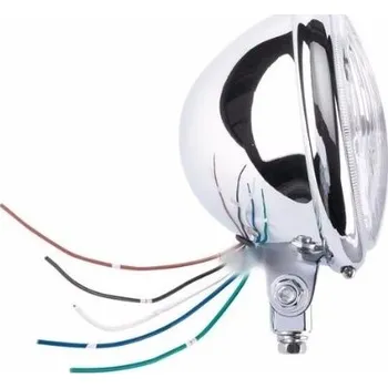 Osvětlení pro motocykl Louis Světlo Bates chrom optic H4 uni moto Barva: chromová