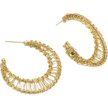 Náušnice Náušnice drátěné kruhy zlaté