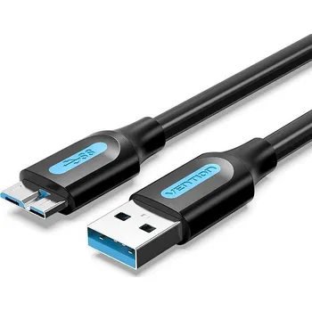 Datový kabel Vention USB 3.0 (M) to Micro USB-B (M) Cable 3M Black PVC Type