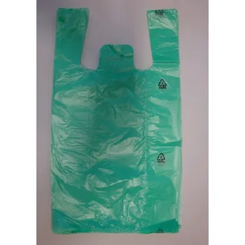 Dárková taška HDPE taška blok. č. 4 zelená Silná 25+12x45cm/ 8mikr.