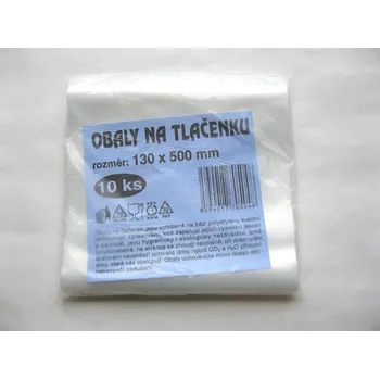 Sáček na potraviny HDPE obal na tlačenku 13x50cm