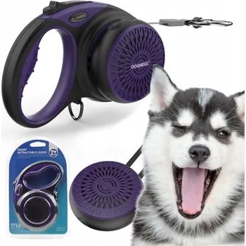 Vodítko pro psa VODÍTKO PRO PSA automatická Svinovací páska + REPRODUKTOR 5 m do 50 kg DOGNESS XL