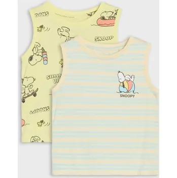 Sinsay - Sada 2 triček Peanuts - krémová - 991DY-01X - 991DY-01X-104