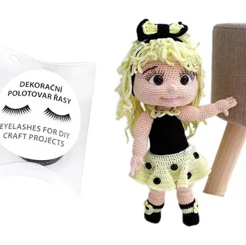 Hračka pro nejmenší Dekorační řasy černé (40 cm)