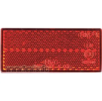 Příslušenství osvětlení automobilu Louis Samolepicí odrazka červená