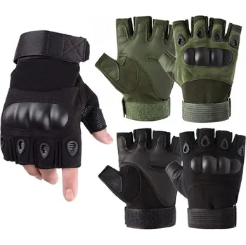 Pracovní rukavice HUR TACTICAL MILITARY RUKAVICE BEZPRSTÉ VOJENSKÉ OCHRANNÉ RUKAVICE PRO PŘEŽITÍ XL