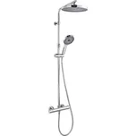 Kielle Oudee - Sprchový set s termostatem, 26 cm, 3 proudy, chrom 20602010