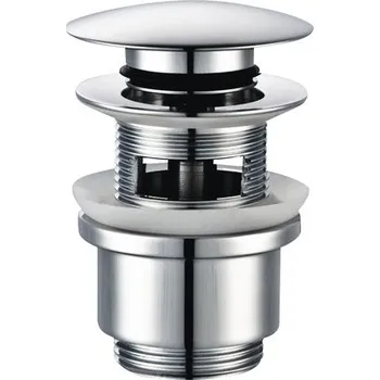 Ventil Odtokový ventil veporit CLICK-CLACK s tlačítkem pochromovaný 1 1/4"