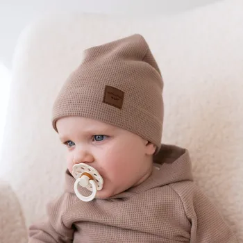 Kojenecká čepice Čepice vaflová / béžová Velikost: 49