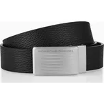 Porsche Design Business Belt Roadster Buckle kožený opasek černý (Elegantní business pásek vyrobený z kůže. Se samonastavitelným posuvným mechanismem.)