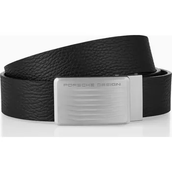 Opasek Porsche Design Business Belt Roadster Buckle kožený opasek černý (Elegantní business pásek vyrobený z kůže. Se samonastavitelným posuvným mechanismem.)