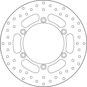 Brzdový kotouč Brzdový kotouč BREMBO 68B407E6 fix YAMAHA VP 125 X-City 2008-2011