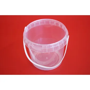 Dóza na potraviny Kbelík PP 580 ml - transparentní