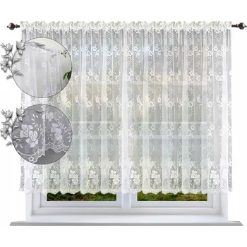 Záclona Hotová záclona z markýzy 150x400 záclony s květinami záclona markýza květiny