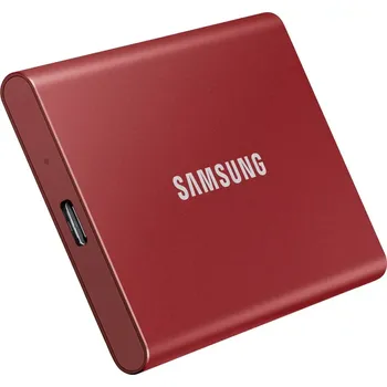 Externí pevný disk Samsung Portable T7 - 500 GB externí SSD , USB 3.1 - červená (SSD)