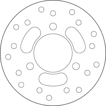 Brzdový kotouč Brzdový kotouč BREMBO 68B40711 fix DAELIM Message 50 1998-2002