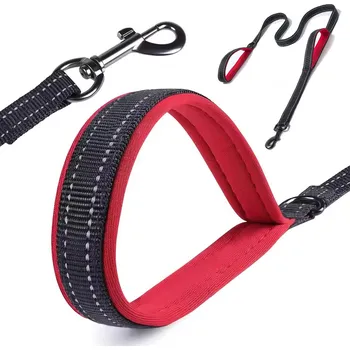 Vodítko pro psa HUR NUXIE® PRÉMIOVÉ VODÍTKO PRO VÝCVIK PSŮ LEHKÉ SILNÉ REFLEXNÍ POHODLNÉ DVĚ RUKOJETI 1,5 M