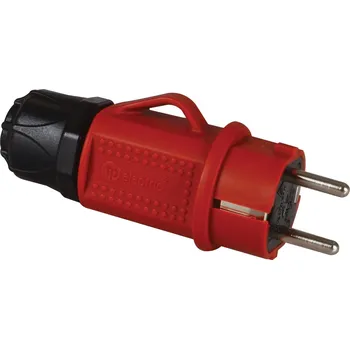 Elektrická zásuvka Vidlice plastová PRO, IP44, červená