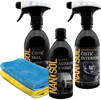 Sada na auto pro KOMPLETní péči 5v1 NANOSOL