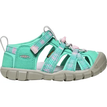 Chlapecké sandály KEEN Seacamp II CNX Children Dětské sandály bright aqua/giggle pink 29 10054602KEN01SB
