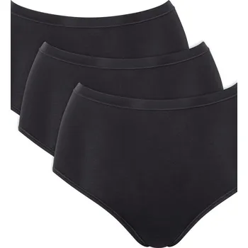 Kalhotky SLOGGI GO DAILY BAVLNĚNÉ KALHOTKY S VYSOKÝM PASEM černá S