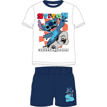 Chlapecké pyžamo DOVOZ EU Chlapecké letní pyžamo Stitch modré Velikost: 98