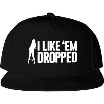 Kšiltovka Kšiltovka Snapback s potiskem DROPPED - white