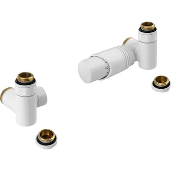 Termostat Bruckner WICHER ECK COMBI připojovací sada termostatická rohová, bílá, 600.321.4