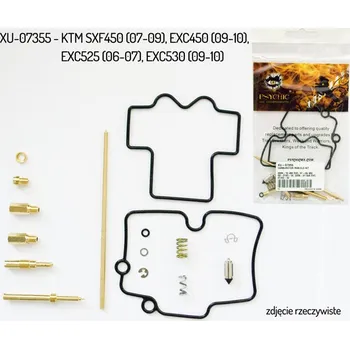 Palivový systém pro motocykl PSYCHIC sada na opravu karburátoru KTM SXF 450 07-12, EXC 450 07-11, EXC 525 06-07, EXC 530 09-11 (26-1520) (na 1 karburátor)(trysky 188/180/42/85) (PSYCHIC sada na opravu karburátoru KTM SXF 450 07-12, EXC 450 07-11, EXC 525 06-07, EXC 530 09-11 (26-1520