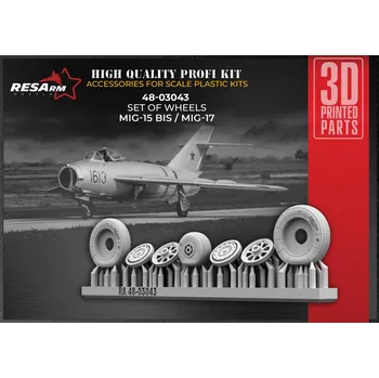 Plastikový model RESARM 1/48 MiG-15 Bis / MiG-17 wheels