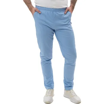Zdravotnický oděv Perlička® Zdravotnické kalhoty GEJZA SATTÉ Slim Bleděmodrá Barva: Bleděmodrá, Velikost: 50