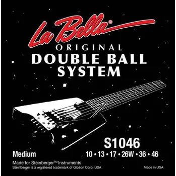 Struna pro kytaru a smyčcový nástroj LaBella Double Ball End System L-S1046, Struny na elektrickou kytaru