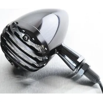 Osvětlení pro motocykl Louis Blinkr led s mřížkou Barva: černá